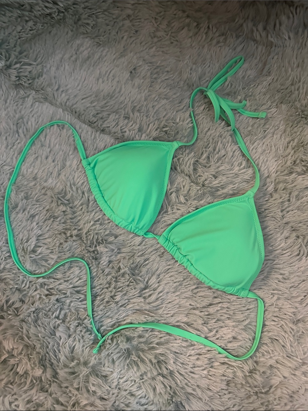 aerie Green Triangle Bikini Top
